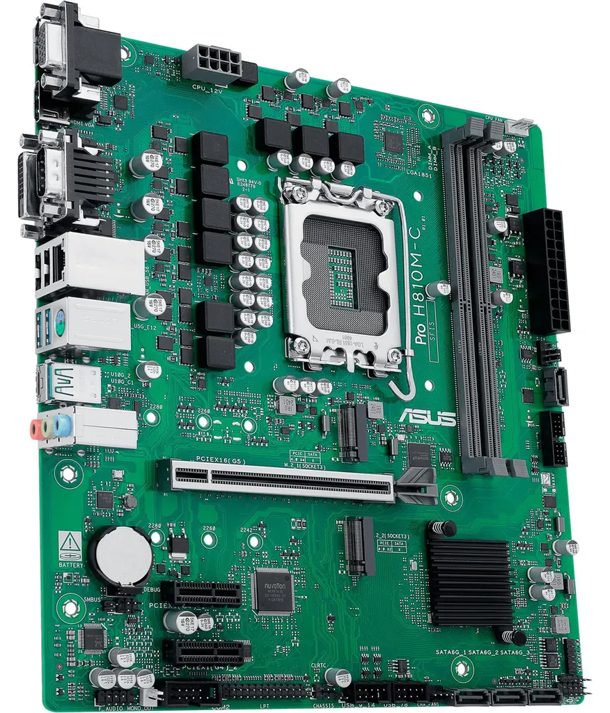 Carte mère de bureau ASUS PRO H810M-C-CSM pour PC fixe d'entreprise