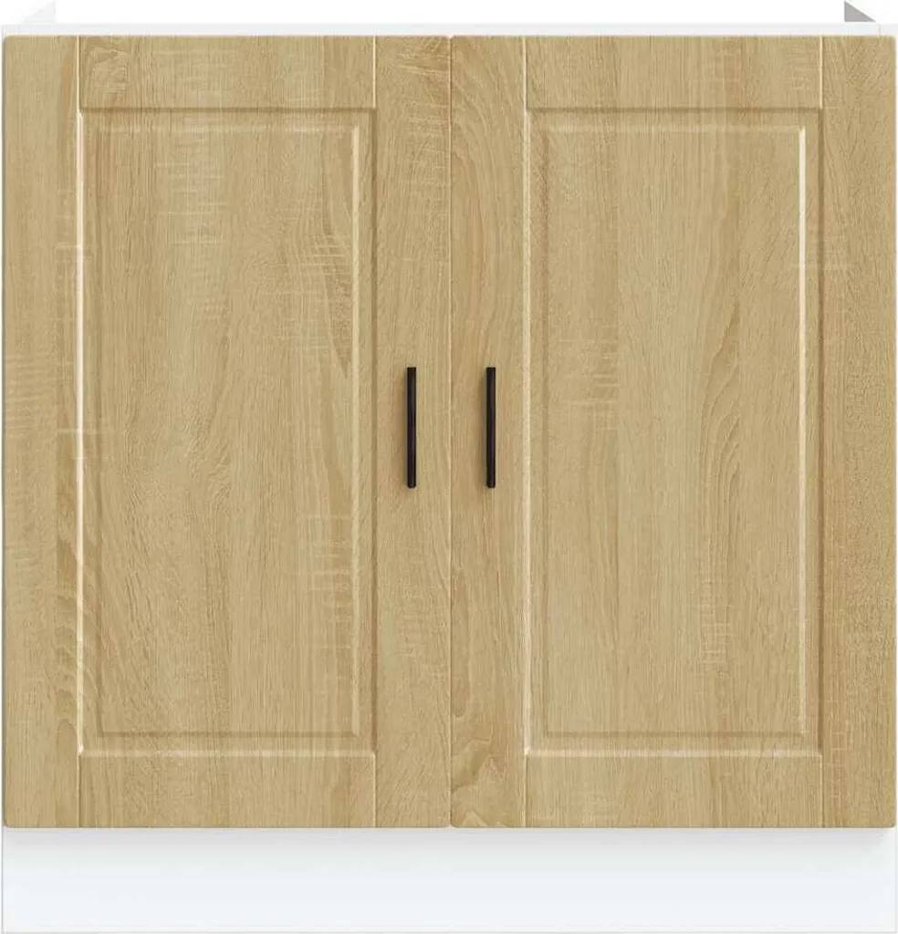 Mobile Sottolavello 80 cm Rovere Sonoma Porto | Design Ottimizzato - 4