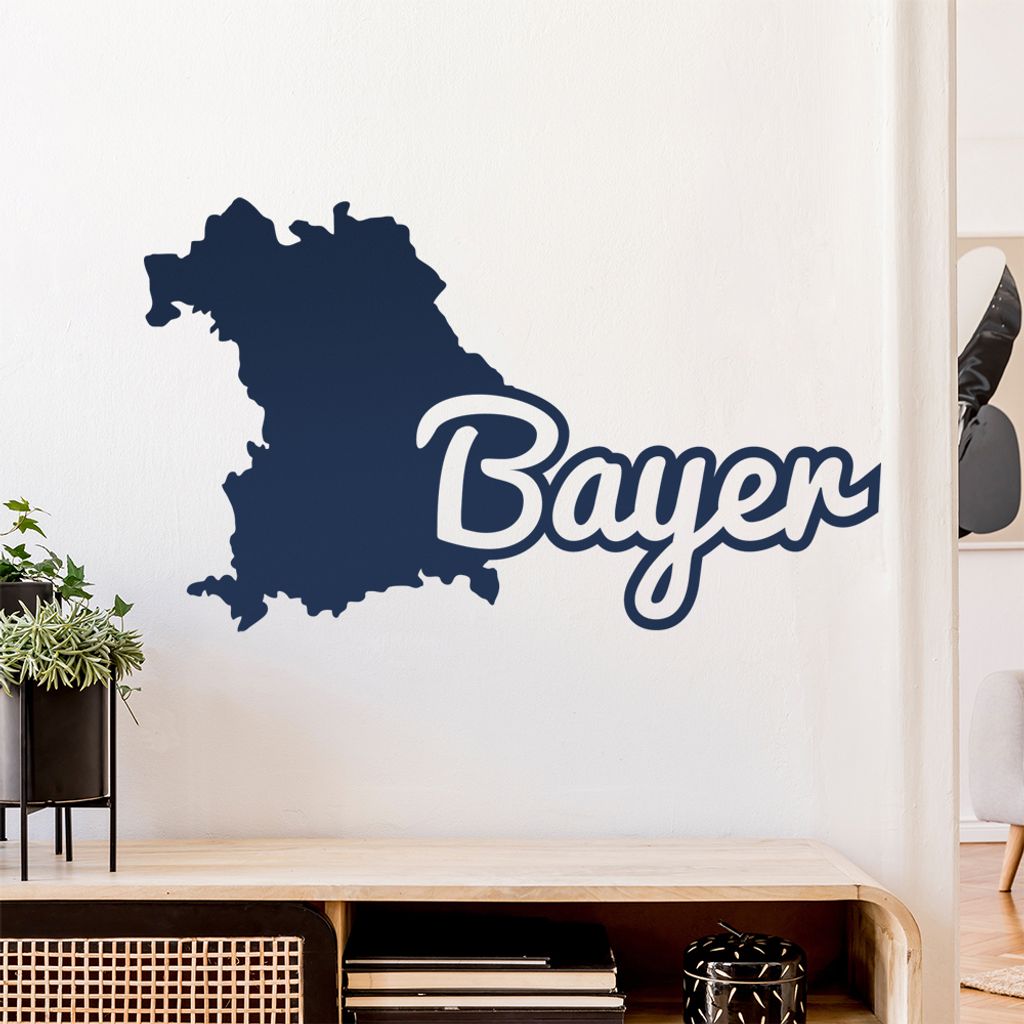 Bayer Bayern Herkunft Wandtattoo Wandaufkleber Wall Sticker - Dekoration, Küche, Wohnzimmer, Schlafzimmer, Badezimmer