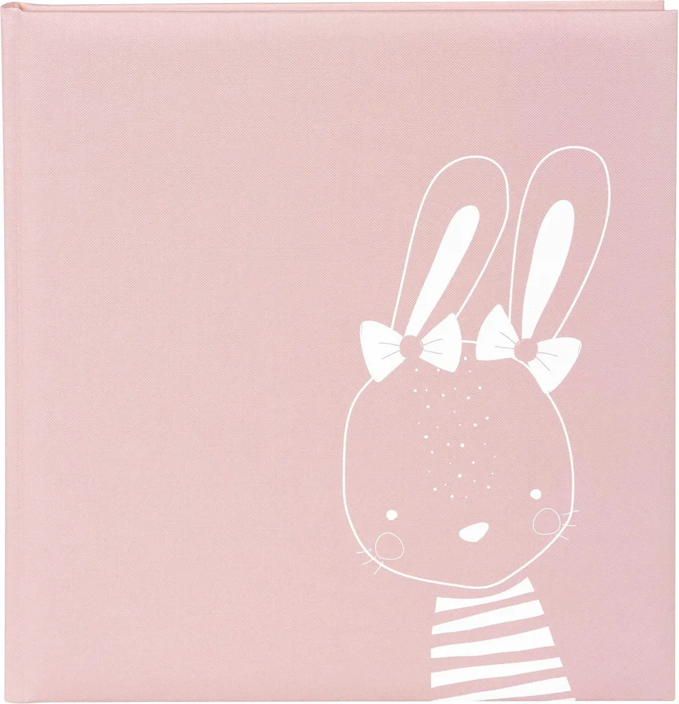 Livre photo 30x31 cm Rose Lapin Polly GOLDBUCH avec pages blanches