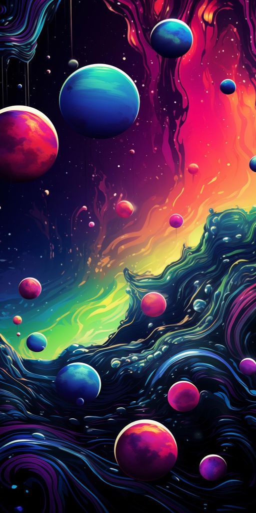 Plakat 50x100cm Kaleidoskop der Galaxien