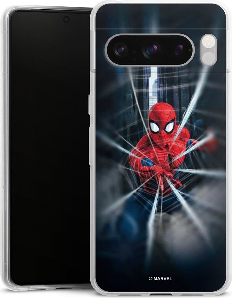 DeinDesign Handyhülle für Google Pixel 8 Pro Silikon Hülle Case Smartphone Schutzhülle Kinofilm Marvel Spider-Man