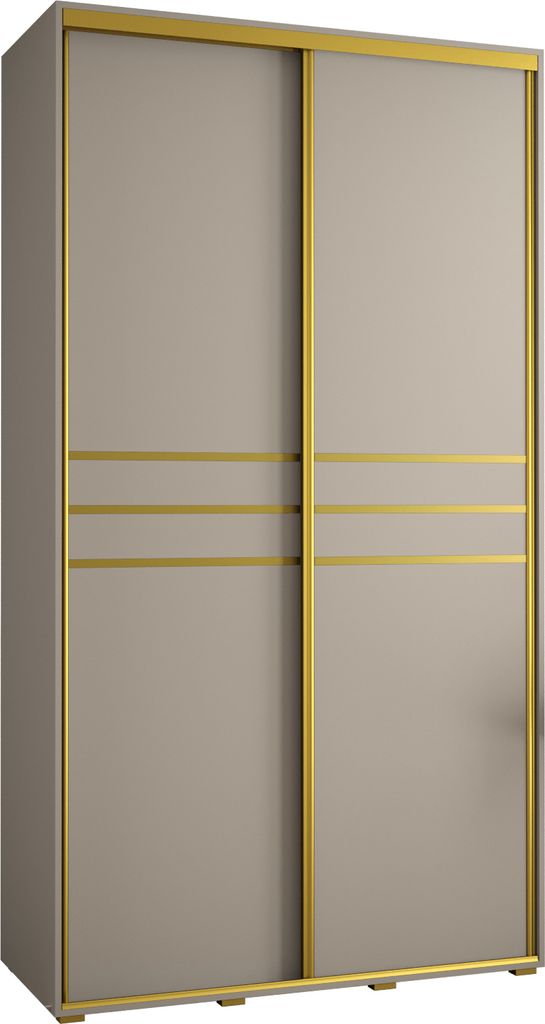 Kryspol Dakota 10 Schrank, zwei Türen - 235,2x130x45cm - Kaschmir Gold