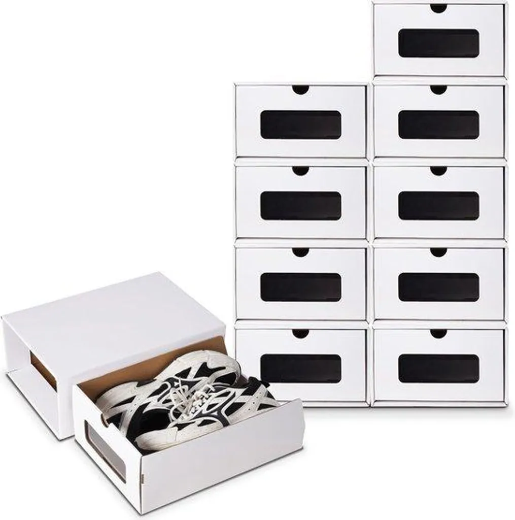 Rangement chaussures gain de place pour dressing et entrée - 10 pcs