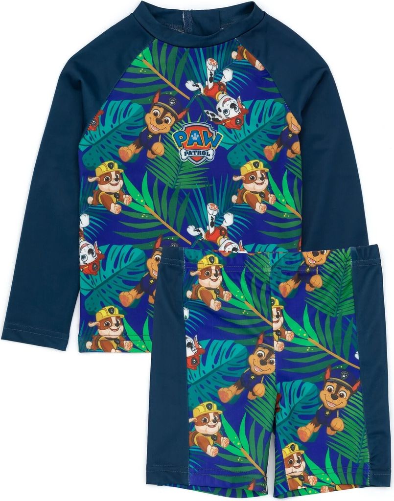 Paw Patrol - Zweiteiliger Badeanzug für Baby-Jungs NS7145 (104) (Marineblau)