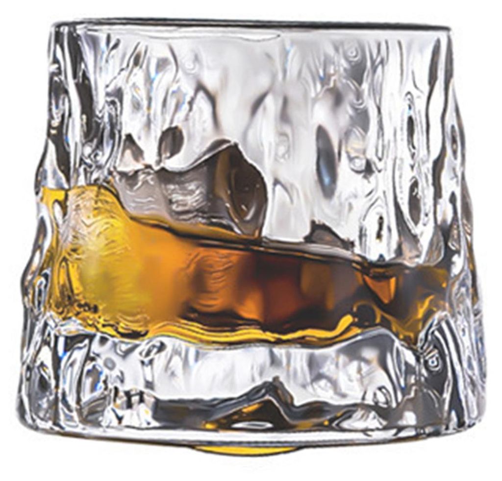 Gerippter Glasbecher, leicht zu reinigen, spülmaschinenfest, Trinkgläser, Weingläser, Dessertbecher, Geschirr