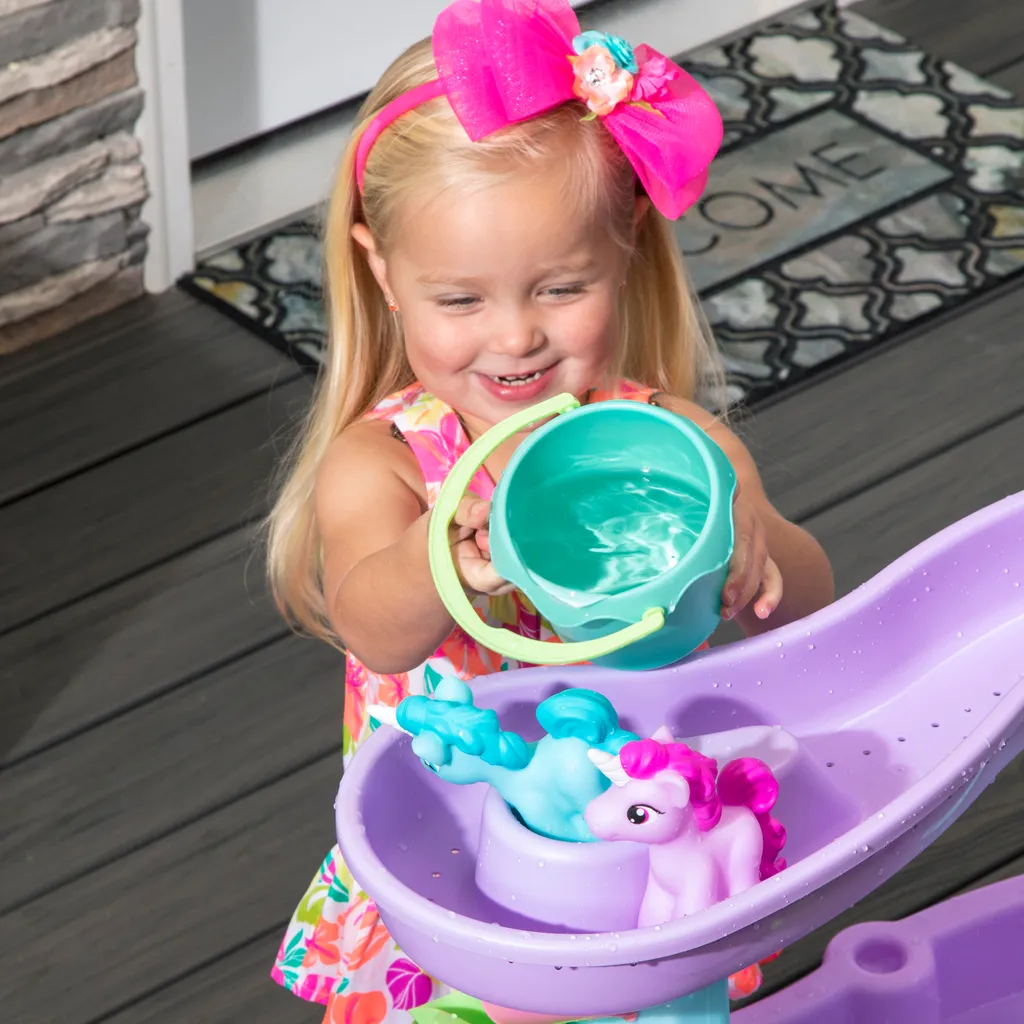 Table d'activité aquatique Rain Shower Licornes avec 13 jouets variés - 7