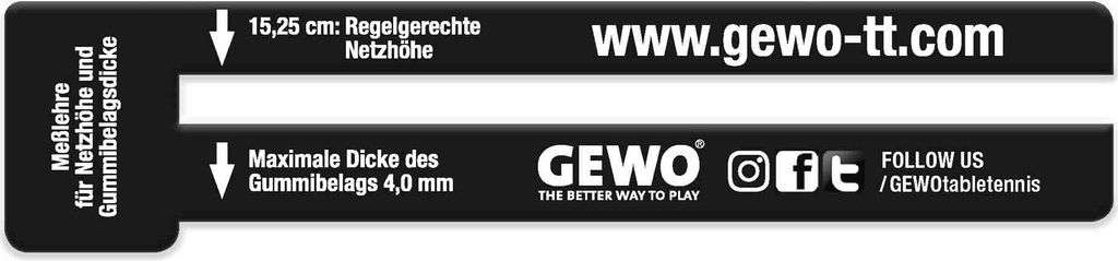 GEWO Netzlehre schwarz Produktbild 