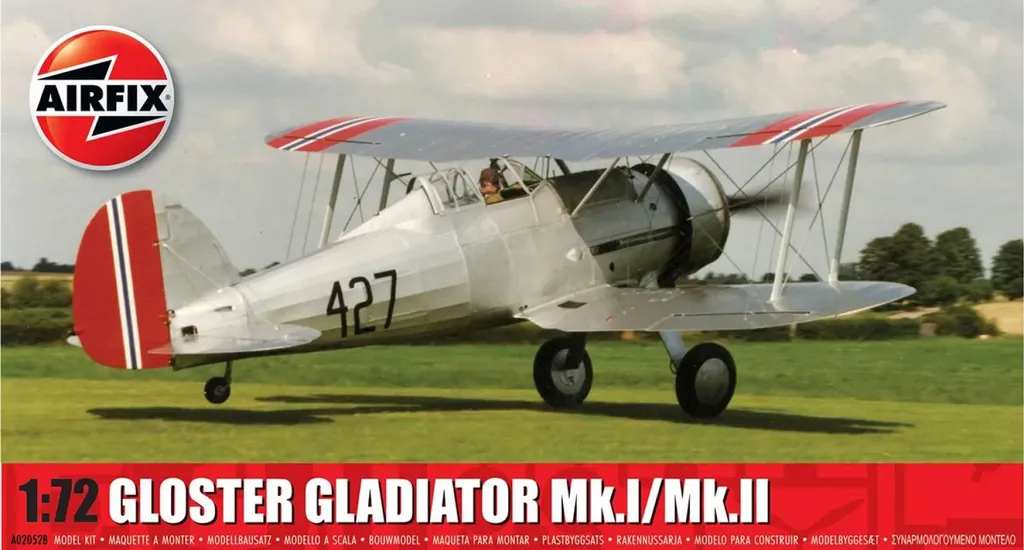 Maquette à monter Gloster Gladiator Mk.I/Mk.II - Kit Classic 1:72