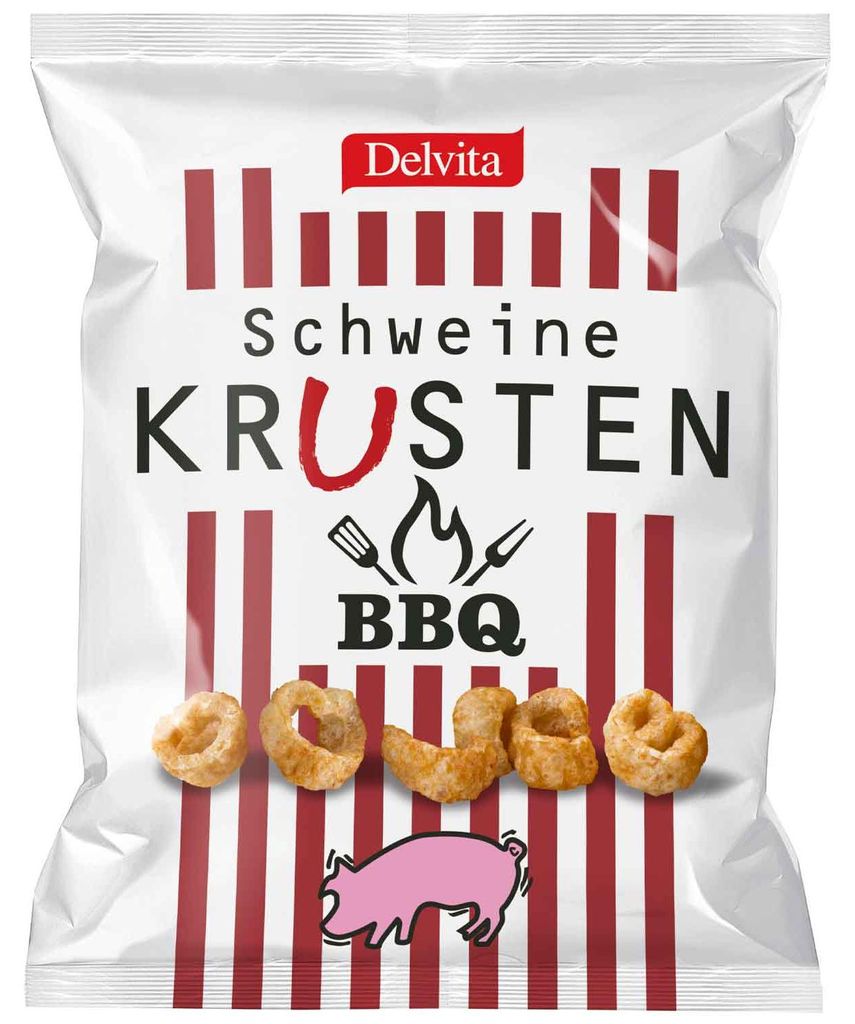 Delvita Schweinekrusten BBQ 125g Produktbild 