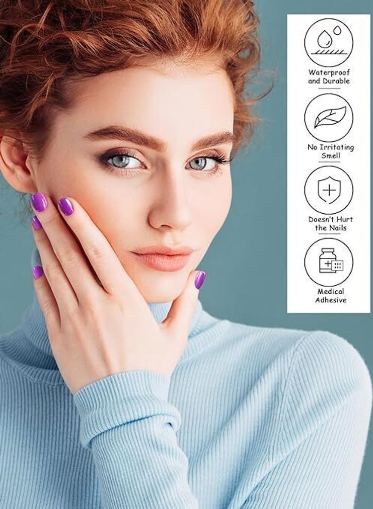 Sada gélových nálepiek na nechty, fólia na nechty, lak na Obrázok produktu 4