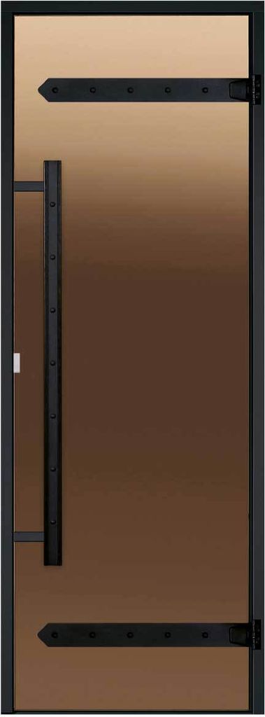 Saunatür Harvia Legend - Schwarz pinie / Glas Bronze / 70 x 190