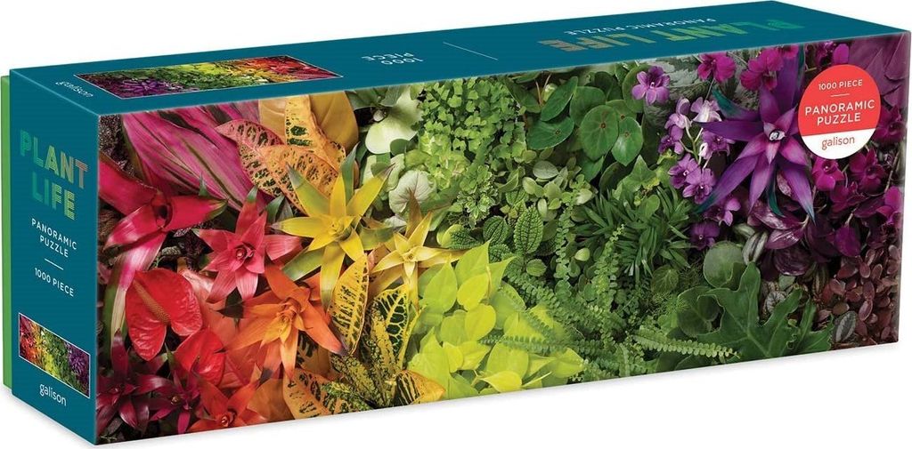 Galison Puzzle Panoráma živá zahrada 1000 dílků