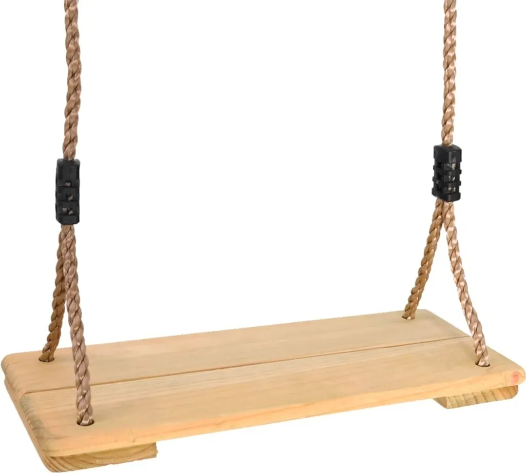 Balançoire en bois de pin massif 200 cm - Structure stable et durable
