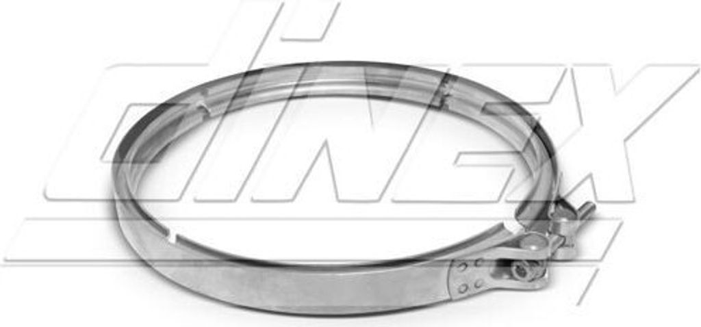 DINEX Auspuffschelle Klemmstück Abgasanlage 6LL011 267mm 25mm Edelstahl