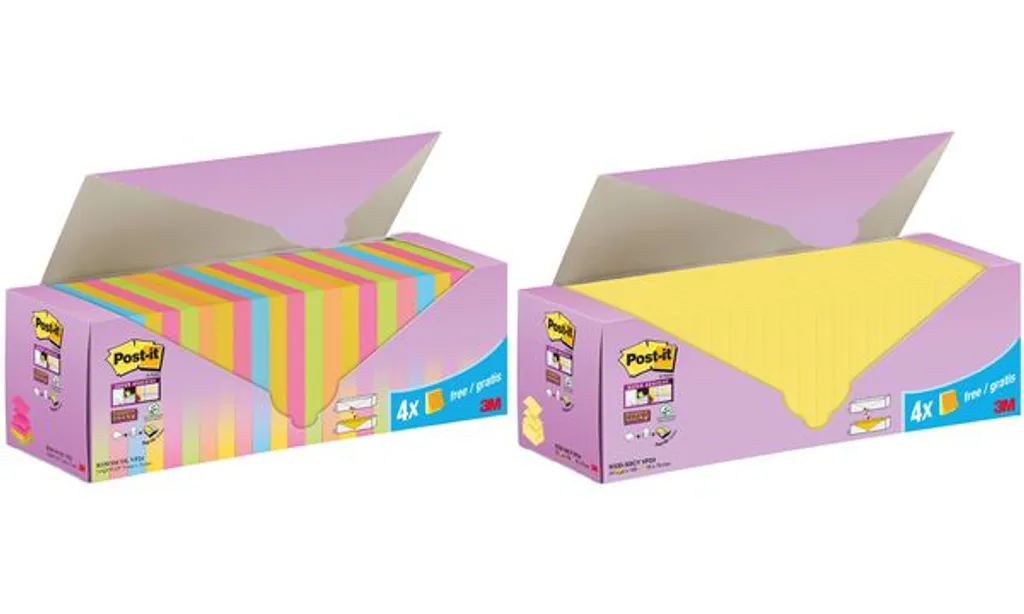Offerta Post-it Super Sticky Z-Notes R330 SSCOL VP24 - 24 Pezzi 3M - 5