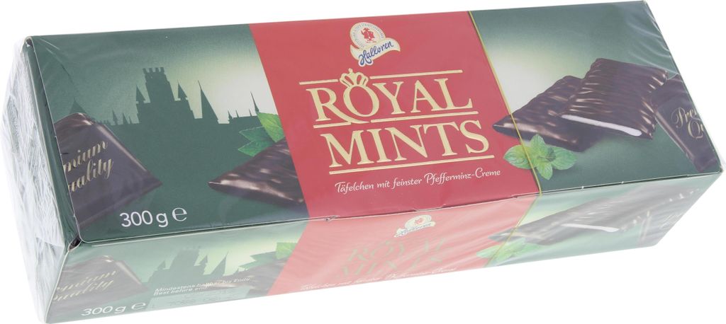 Halloren Täfelchen mit feinster Pfefferminz Creme Royal Produktbild 