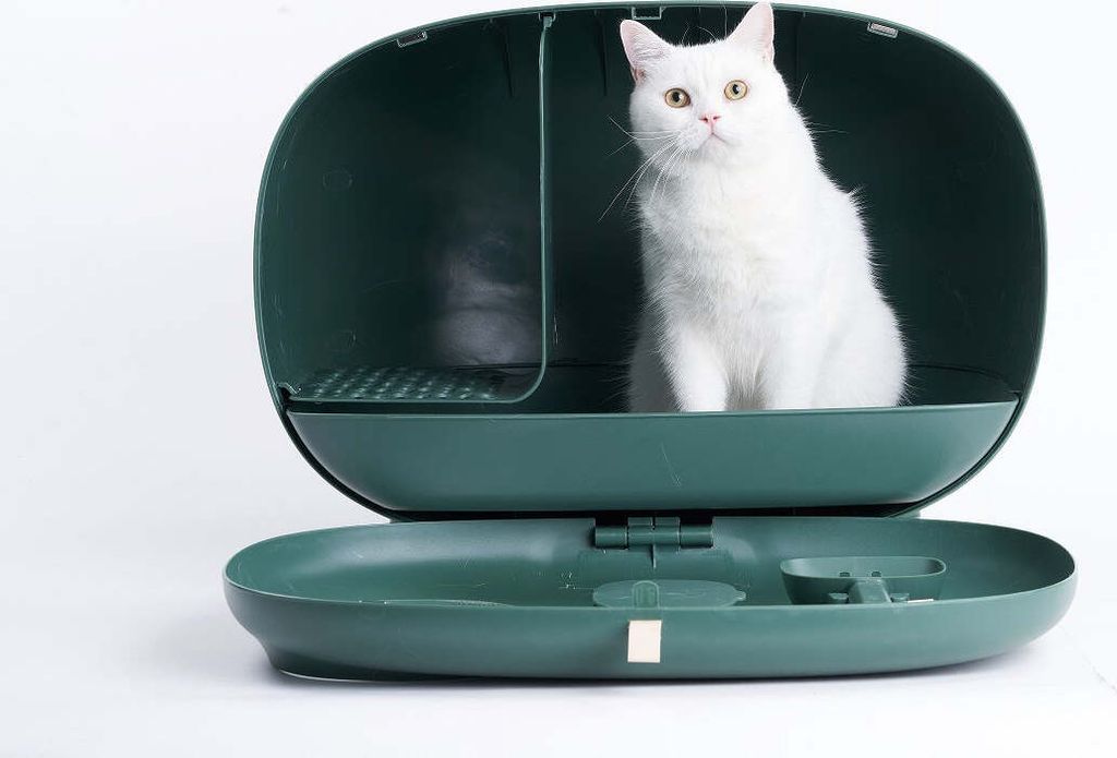 Grüne Katzentoilette – inklusive Katzenstreuschaufel – Produktbild 10