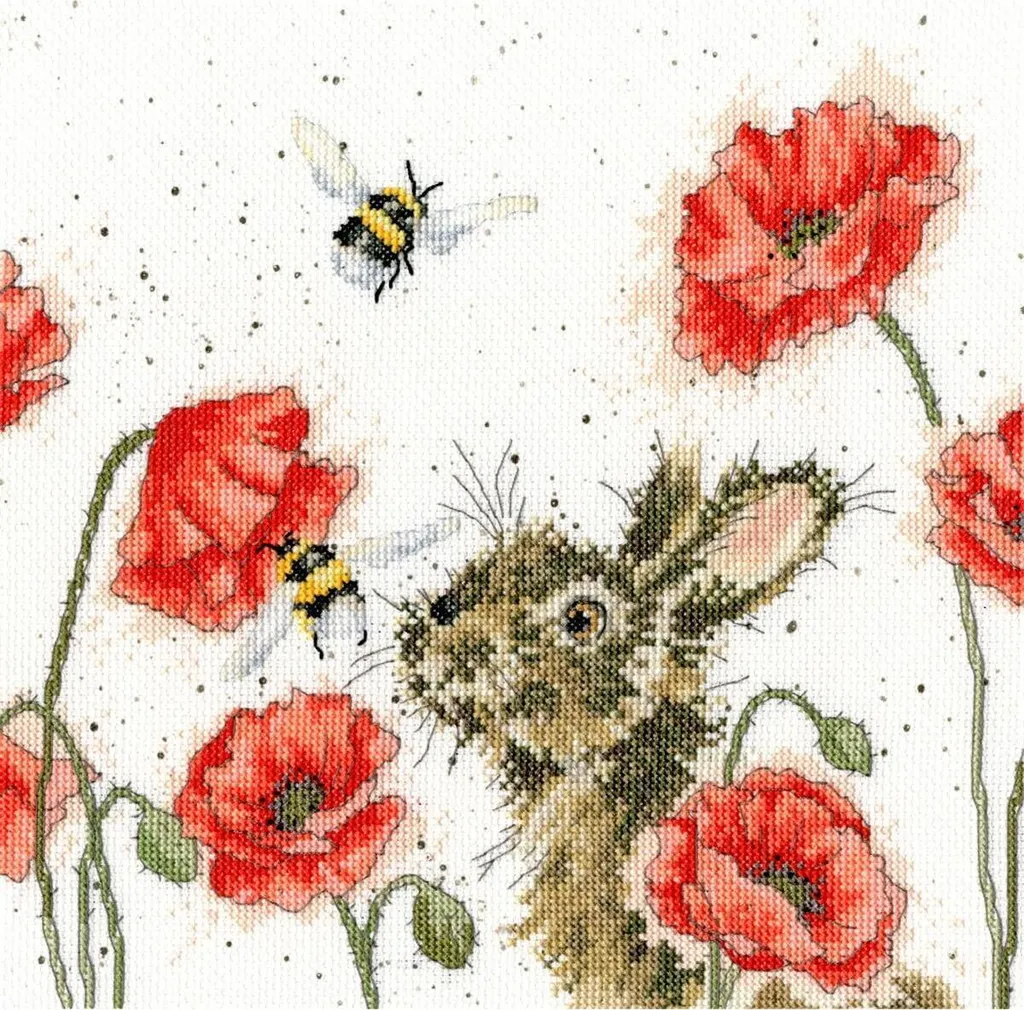 Bothy Threads Let it Bee Kit Point de Croix Compté XHD86 26x26cm