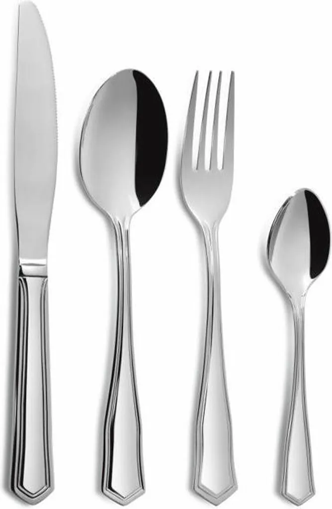 Set 24 Posate Comas Viena Inox 18/10 per Famiglia - Lavabili e Sicure