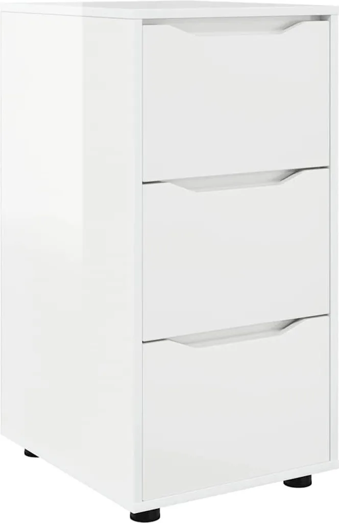 Armadietto vidaXL Bianco Lucido 40x48x81 cm | Sicuro e Salvaspazio