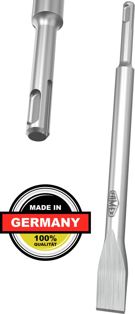 FAMEX 8320 SDS Plus Flachmeißel aus deutscher Produktion 20 x 240 mm - Flachmeissel im Gesenk geschmiedet