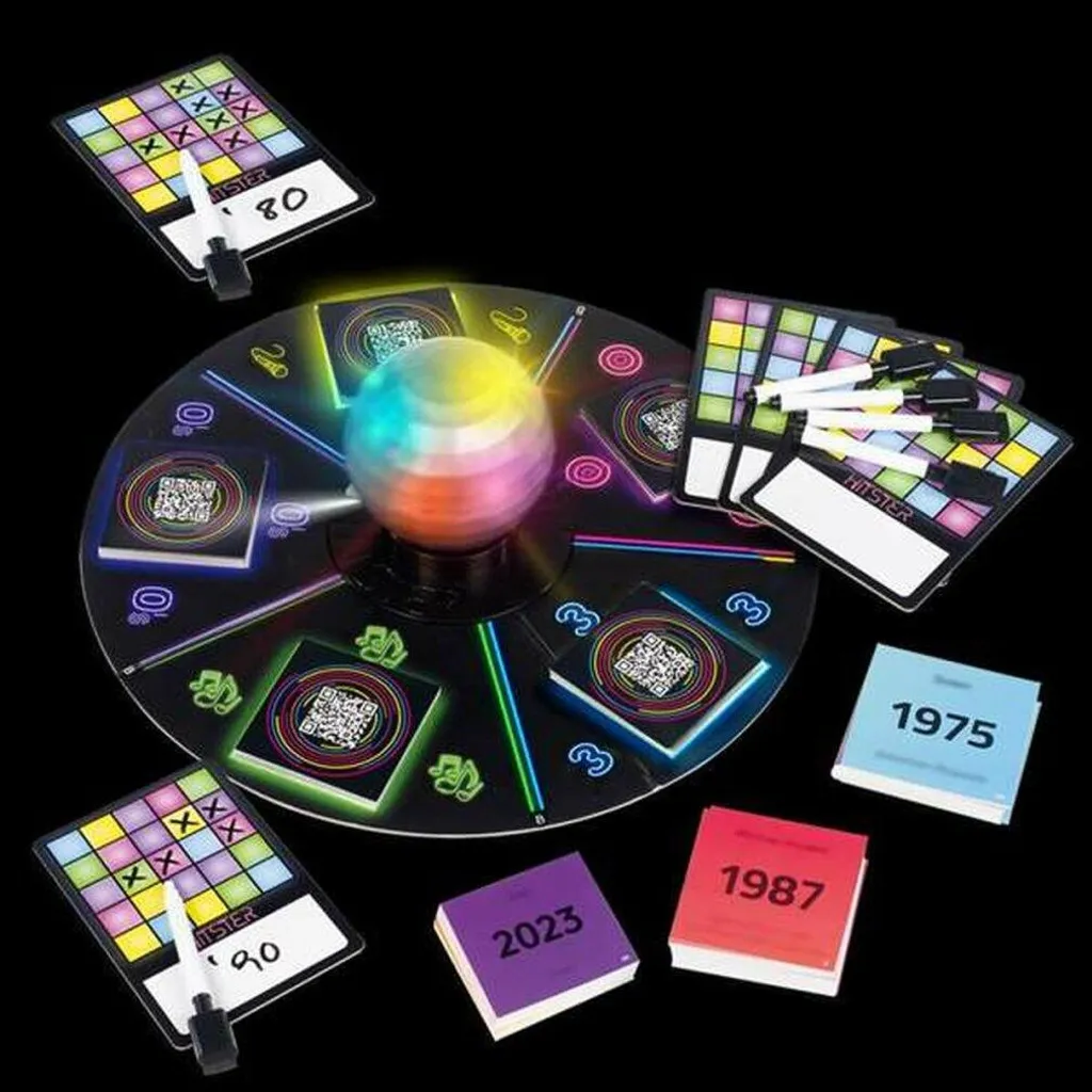 Jeu Diset Hitster Bingo interactif avec 300 tubes et application mobile