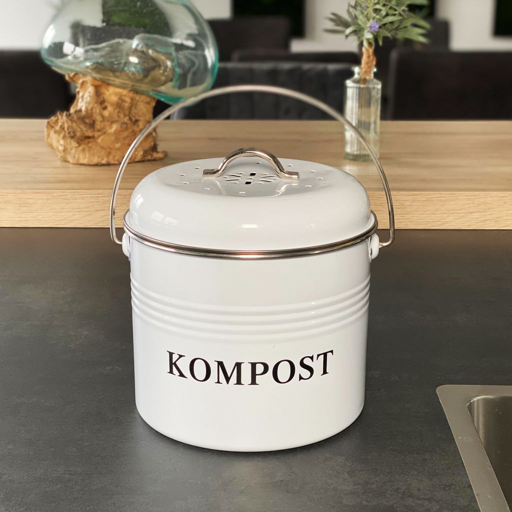 Železný kompostér Intirilife na organický odpad do kuchyně Obrázek produktu 5