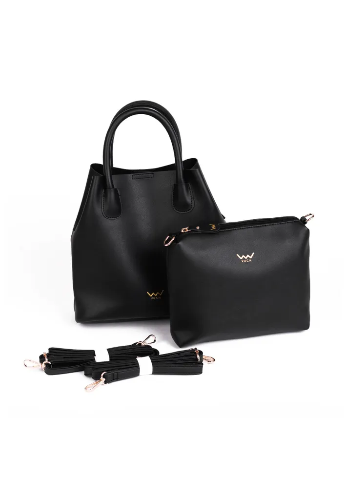 Vuch Sac à Main Graceful Gabi P1655 - Sac Porté Épaule Élégant Noir