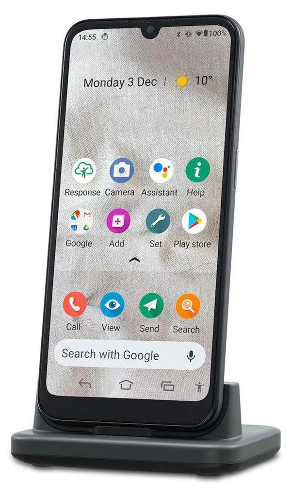 Smartphone Doro 8100 Plus avec Touche d'Assistance, 4G et Écran 5.5"