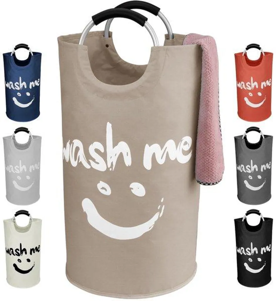 Grand coffre à linge kaki 115 L avec couvercle rabattable souple