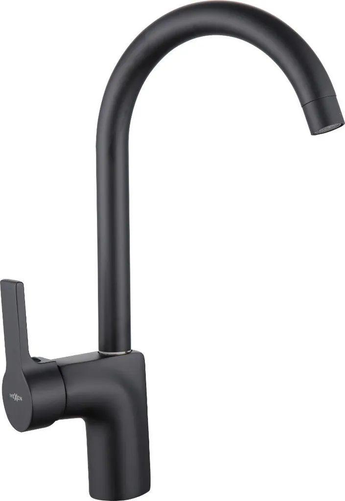 Rubinetto Nero Opaco Cucina Mexen Ebro 671500-70 | Design Contemporaneo