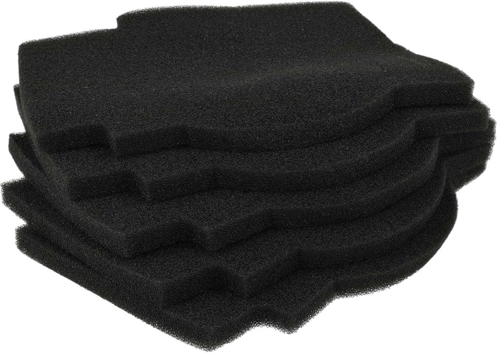 vhbw 5x Luftfilter Ersatz für Lunos 2/FSI-R, 39721 für Lüfter, Badlüfter, Ventilator, Lüftungsgerät - Schwarz