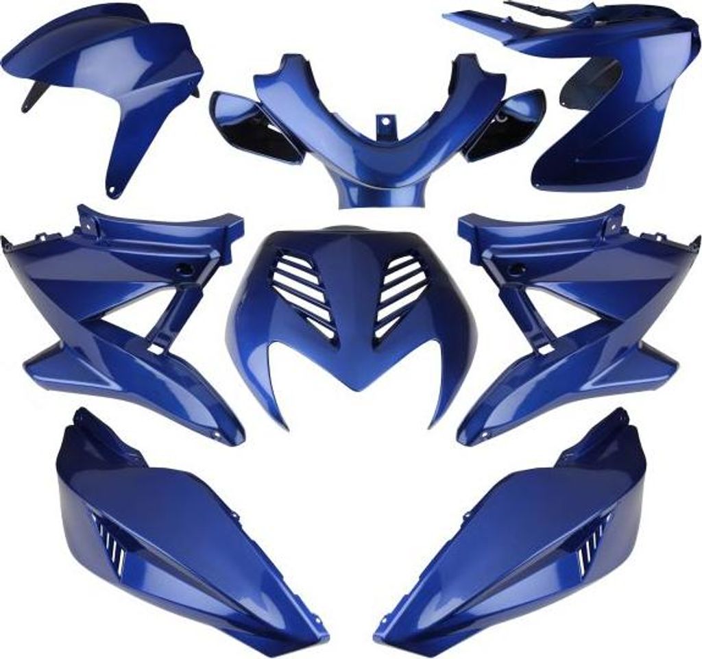 Set parti carenatura blu per Yamaha Aerox MBK Nitro YQ50 Immagine del prodotto 