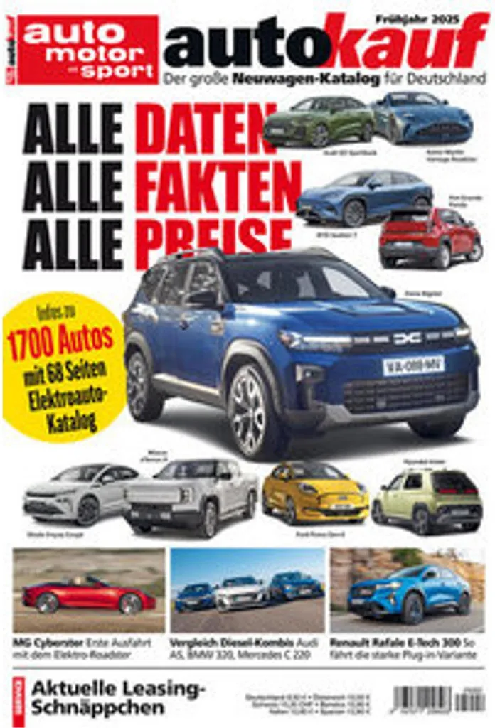 Magazine Autokauf 02/2025 : Fiches Techniques et Tests Voitures 2025