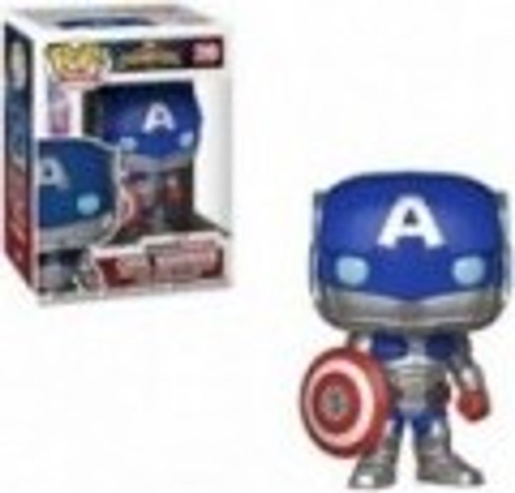Funko Pop! Marvel Avengers Game – Captain America GITD | 10 Cm Vinylfigur | Glow In The Dark | Sammlerstück