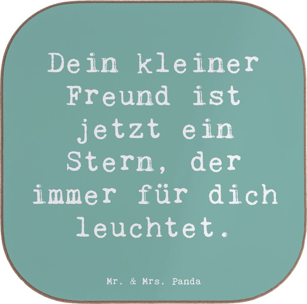 Mr. & Mrs. Panda unterleger Spruch Trauerbewältigung Haustierverlust - Meeresbrise - Geschenk, Verlust eines Haustiers, Trost, Haustier, Mut, Tisc...