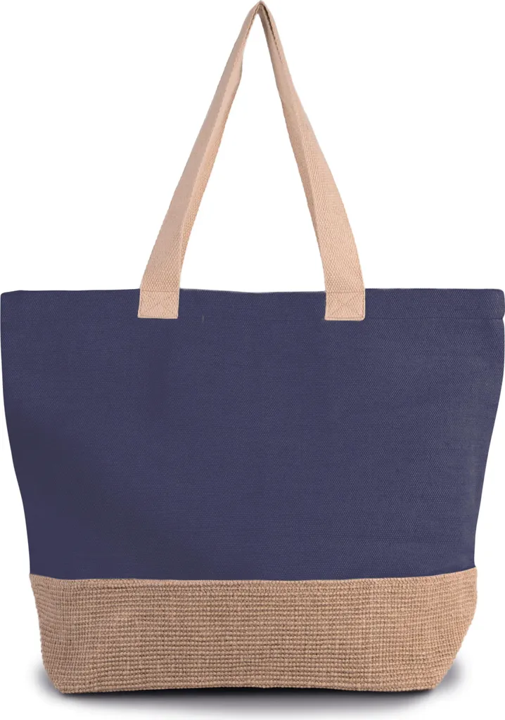 Borsa Kimood Rustica in Juco - Shopper Grande Ecologica per Spesa e Mare