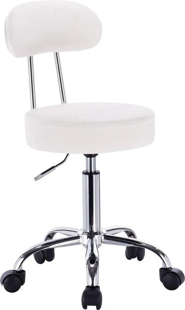 Chaise de bureau pour télétravail blanche ergonomique et confortable