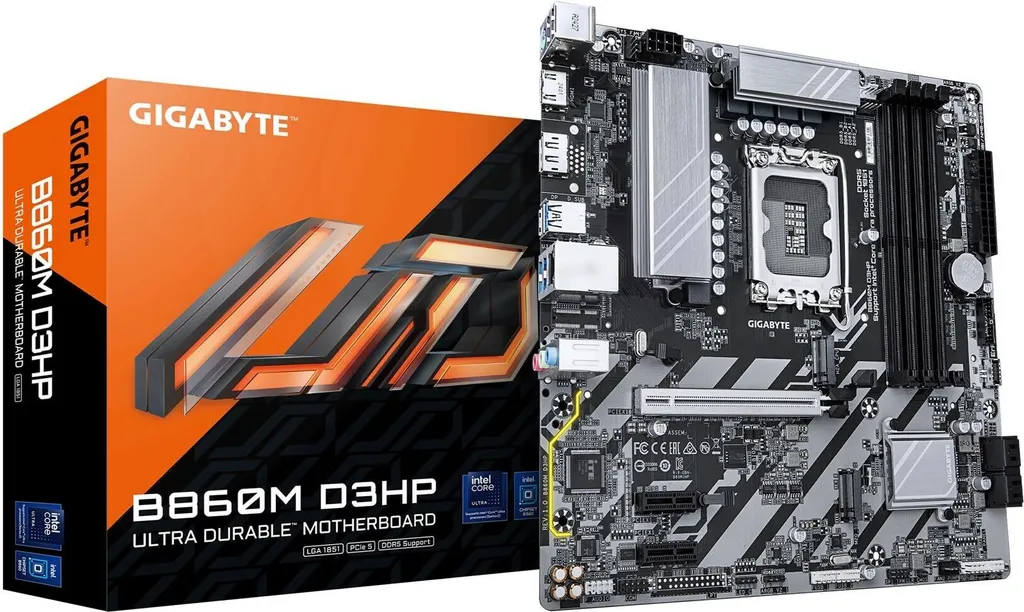 Scheda Madre Gigabyte B860M D3HP: Gaming Ready con PCIe 5.0 e DDR5 1851