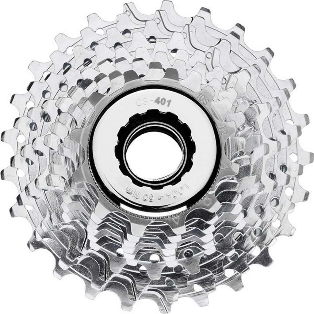 Campagnolo CS9-VLX36 Zahnkranz-Kassette 'Veloce', 10-fach, 13-26 Zähne, mit Verschlussring, silber
