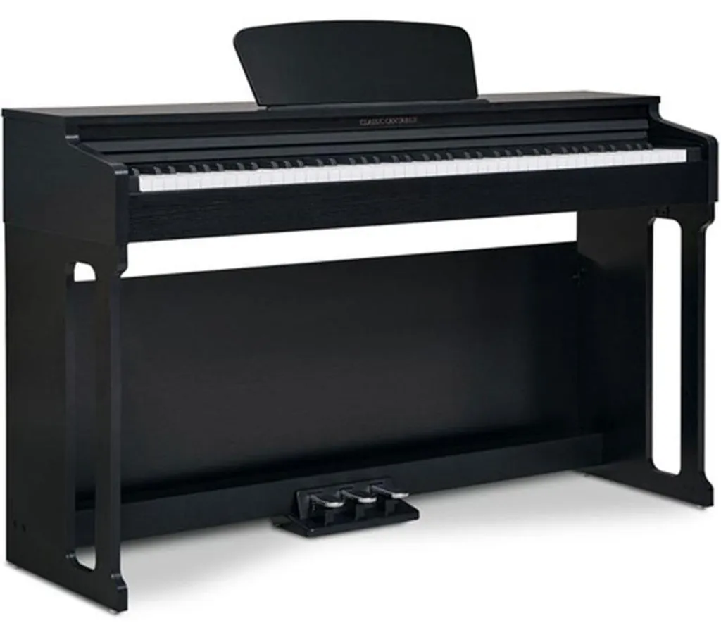 Piano numérique 88 touches lestées avec 3 pédales et 20 sons noir mat