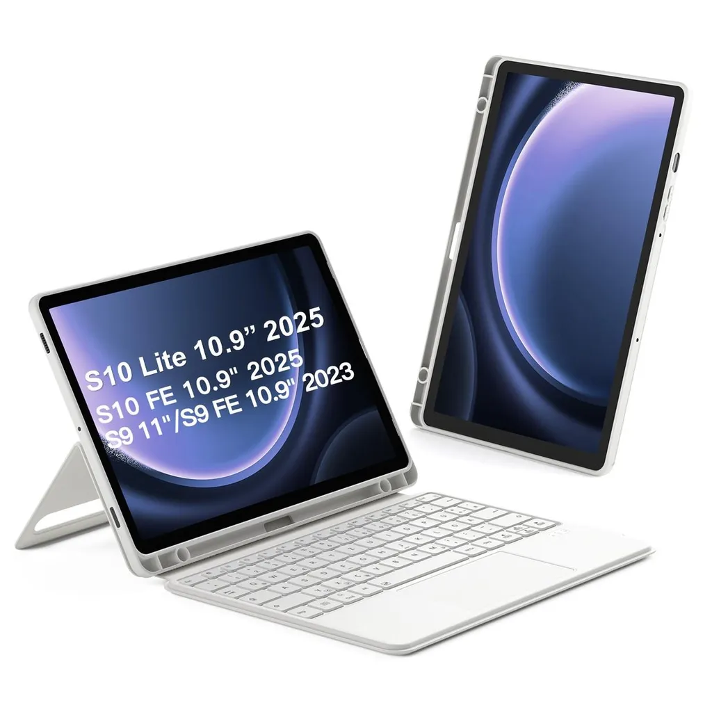Custodia Tastiera Inateck N0064 Samsung Tab 11" Bianca - Travel Design
