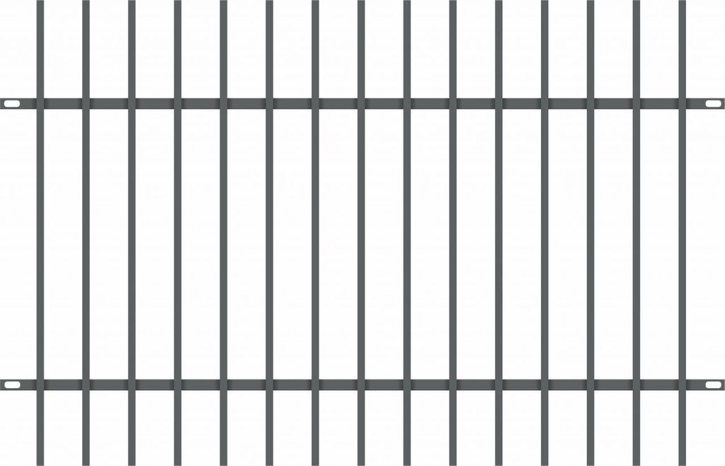 Polbram Zaunfeld Linus 120 200 x 120 cm, RAL-Farbe 7016 Produktbild 