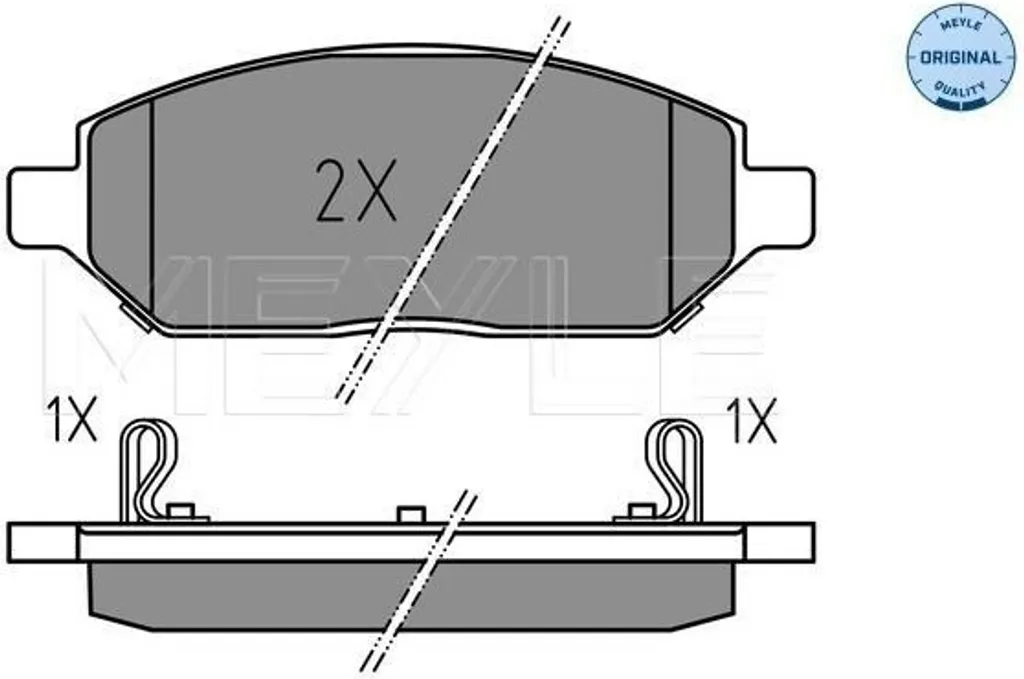 Plaquettes de frein avant auto pour Opel Karl - MEYLE 42439338
