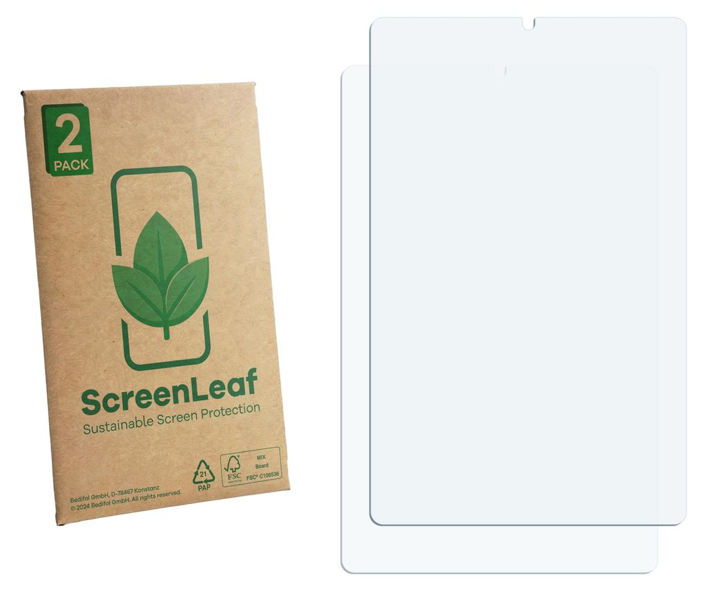 2x ScreenLeaf Schutzfolie für Lenovo Legion Y700 Gen 5 nachhaltiger Displayschutz Display Schutz Folie Klar Transparent