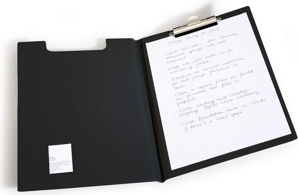 DURABLE Blockmappe A4 mit Innentasche, 235701 schwarz Produktbild 