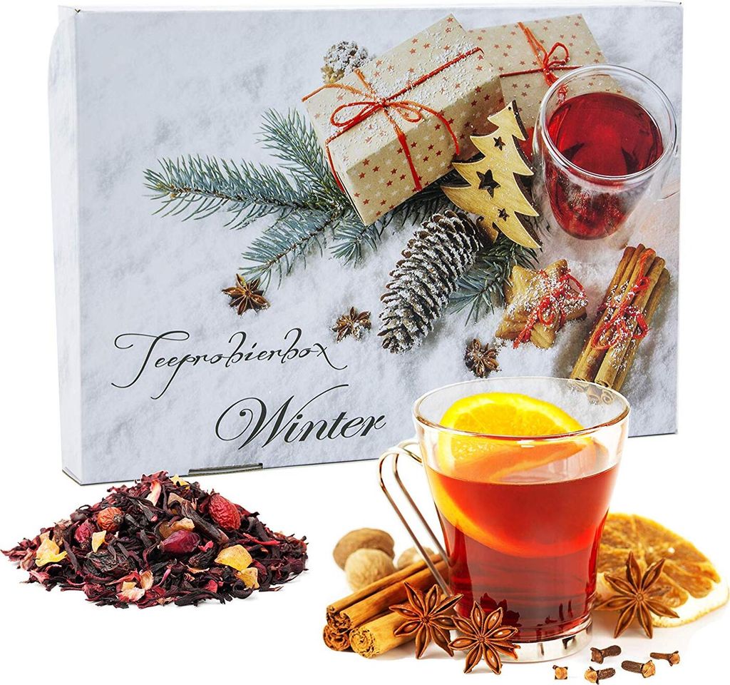 Tee Probierpaket Winter im tollen Geschenkpaket 12 x 15 g Produktbild 