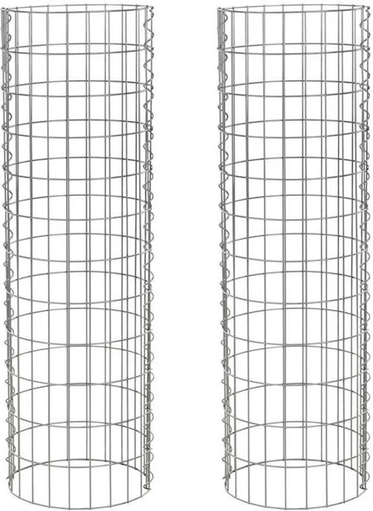 Gabione Gabionensäule rund Ø 35 cm 120 cm 2er  Produktbild 