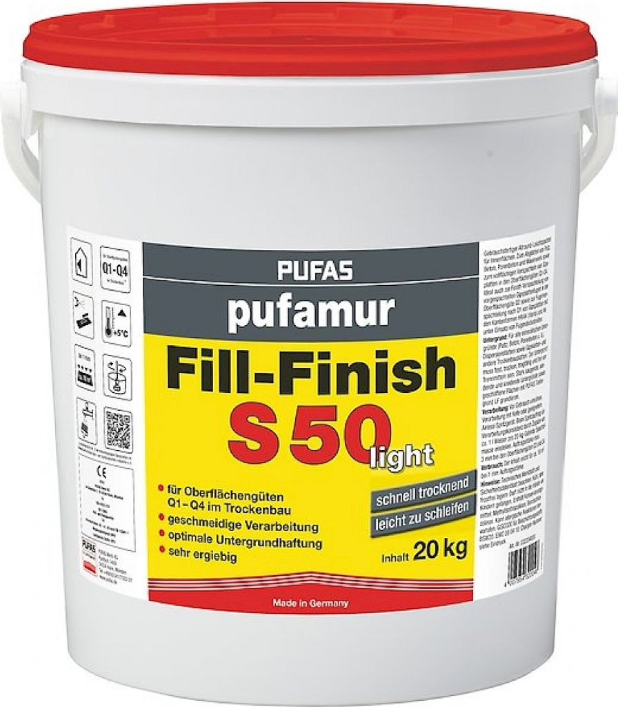 Pufas pufamur Fill-Finish S50 light 20 kg 032204000 Produktbild 